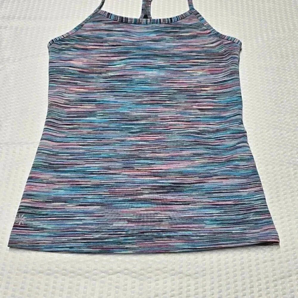 Athleta Girl Multi Color Racerback Tank Top Pullover Spaghetti Strap  M (8-10)